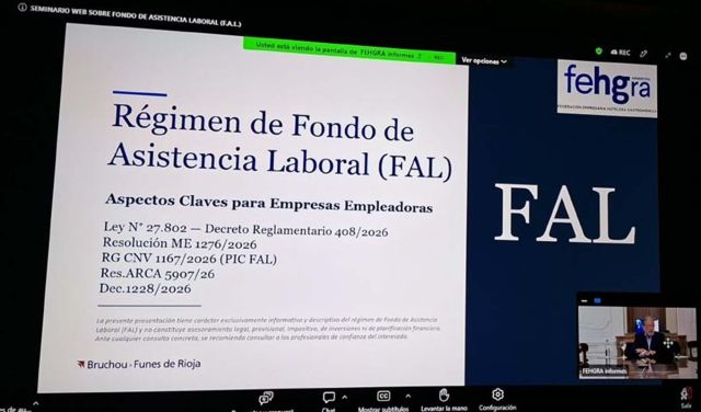 AEHG La Plata convocó a sus asociados a una jornada sobre las nuevas disposiciones del Fondo de Asistencia Laboral